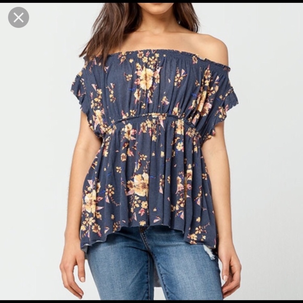 Free People flowered Blouse (open to offer)